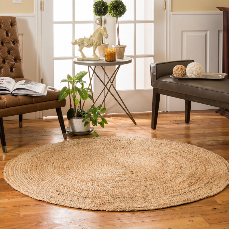 Highland Dunes Syston HandBraided Beige Area Rug & Reviews Wayfair